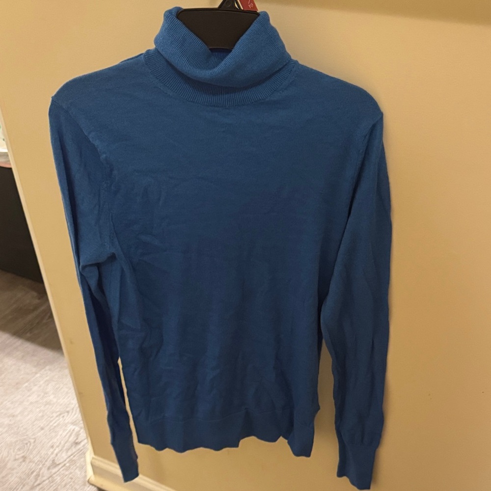 Massimo Dutti Royal Blue Turtleneck